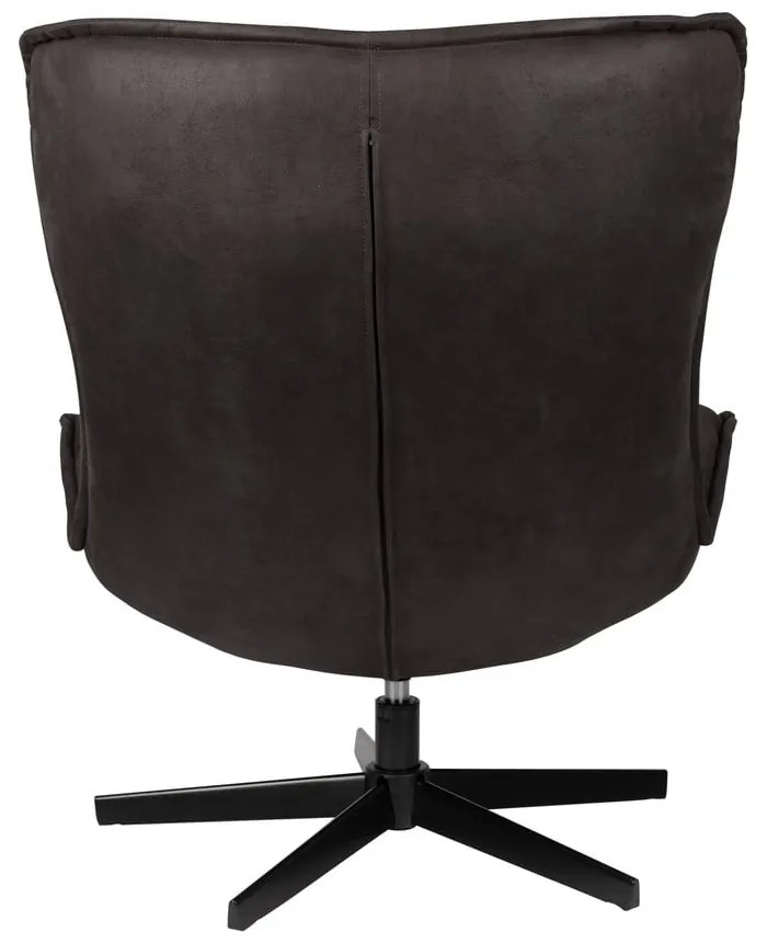 Sötétszürke bársony fotel John – White Label