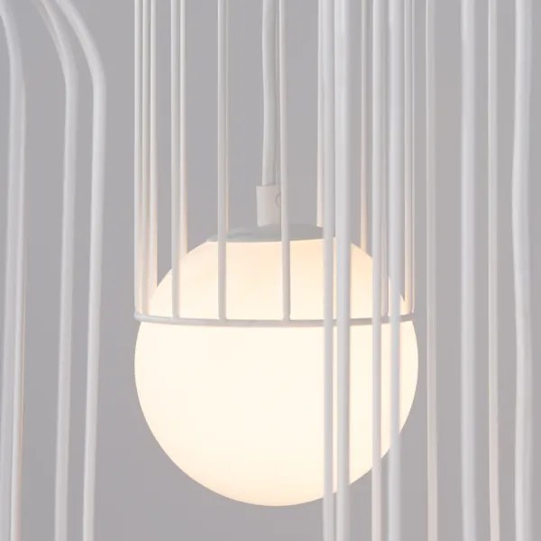 Sollux SL.1335 - Csillár zsinóron BRINA 3xG9/8W/230V fehér