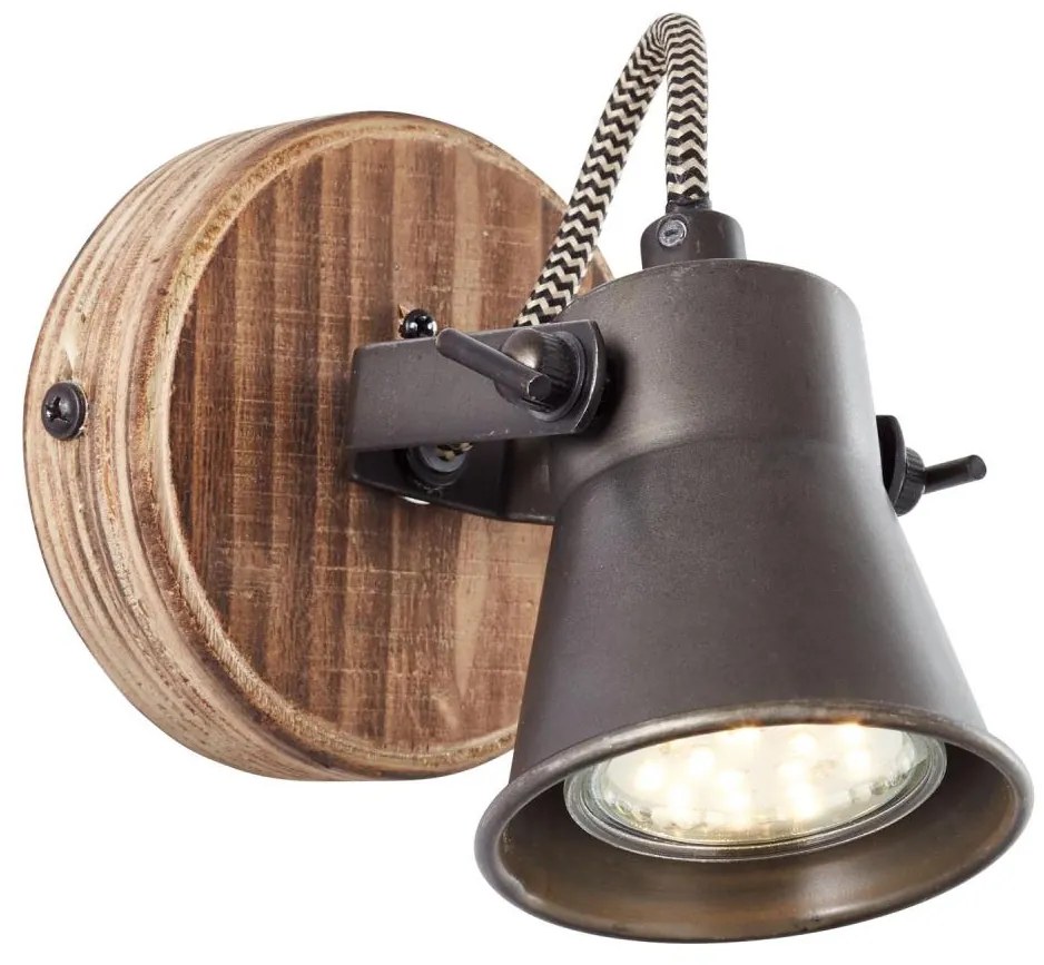 Brilliant - Fali spotlámpa SEED 1xGU10/5W/230V fekete/barna