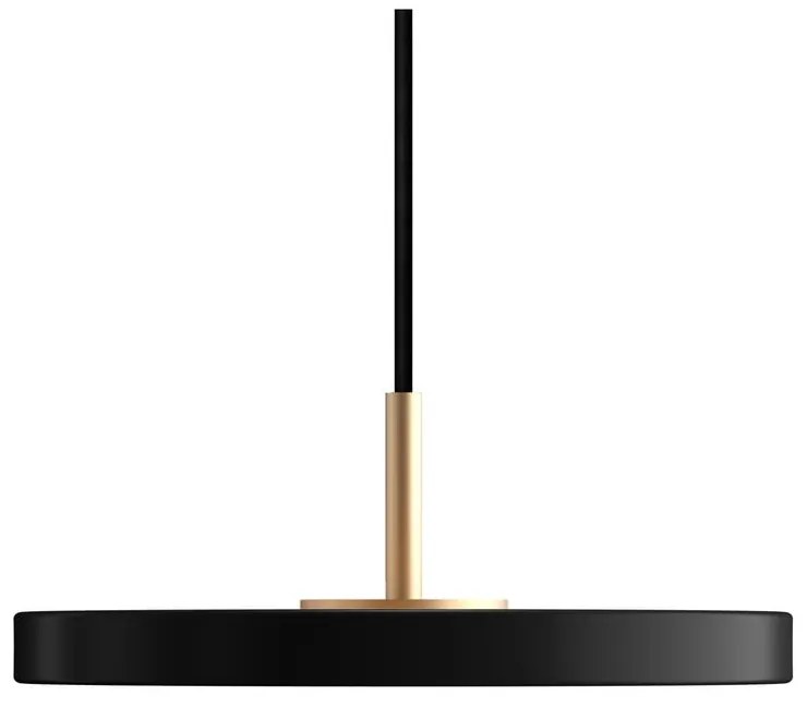 Fekete LED függőlámpa fém búrával ø 15 cm Asteria Micro – UMAGE