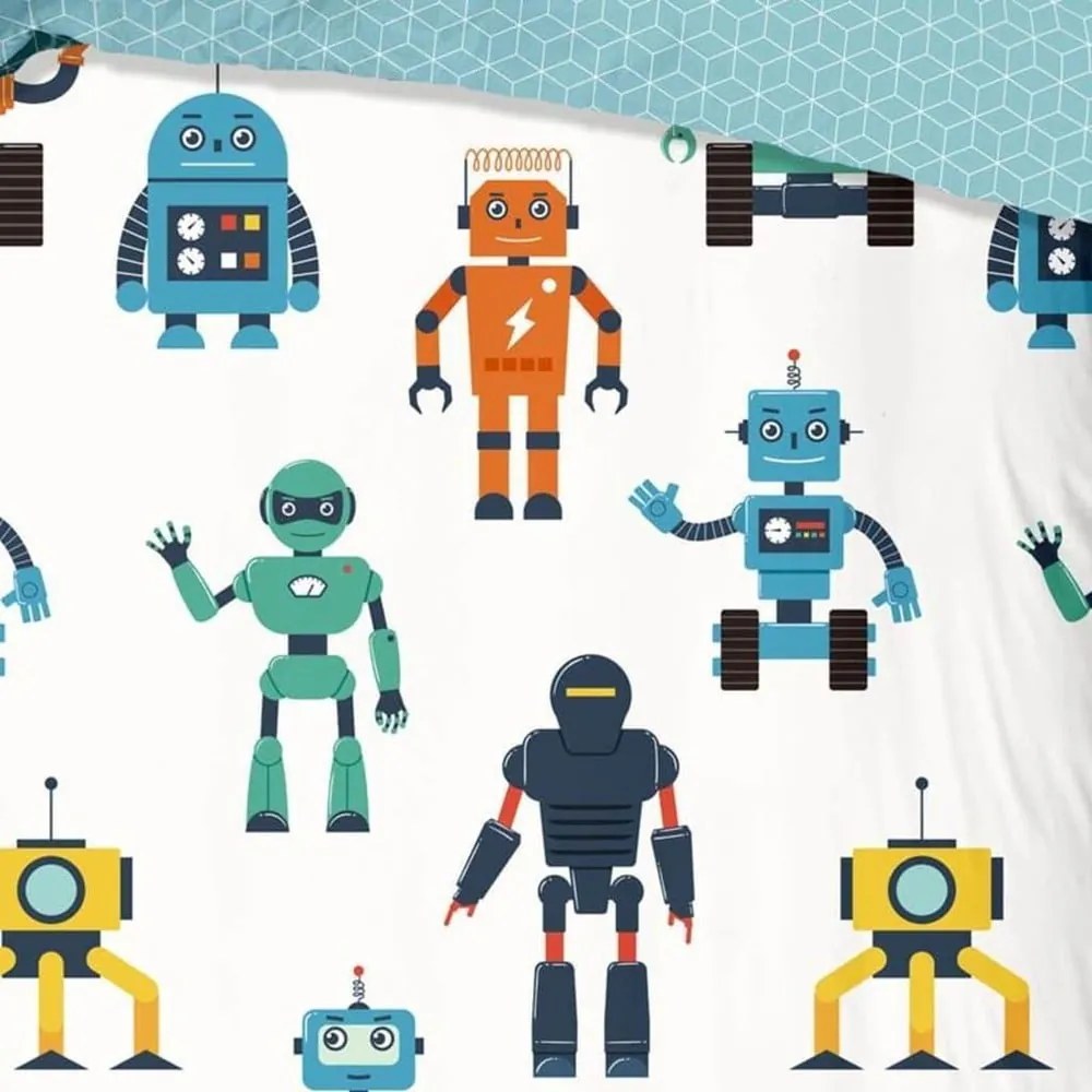 Robots gyermek pamut ágyneműhuzat garnitúra, 140 x 220 cm - Good Morning
