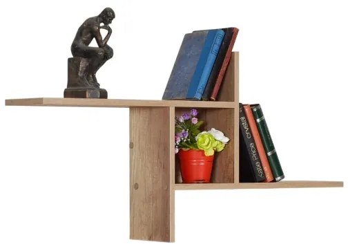 Fali polc 50x100 cm barna