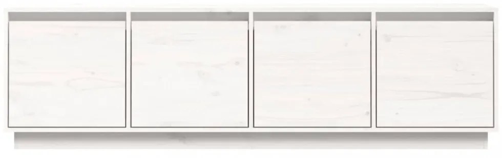 fehér tömör fenyőfa TV-szekrény 156 x 37 x 45 cm