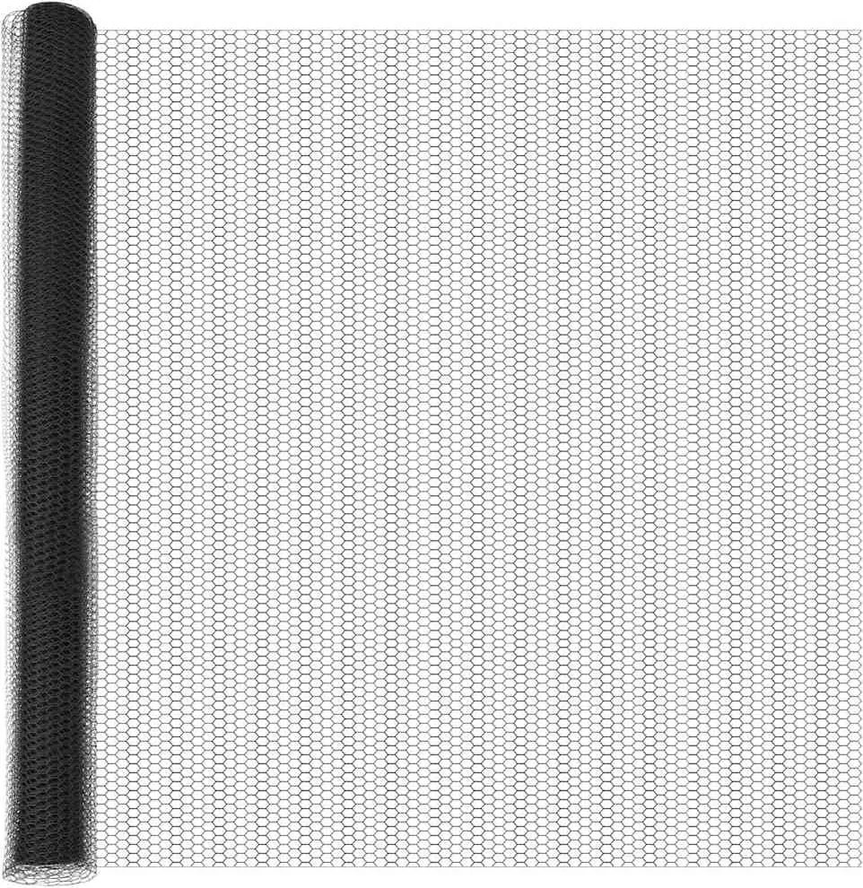 vidaXL Hexagon kerítés Szürke 1,5 x 50 m PVC