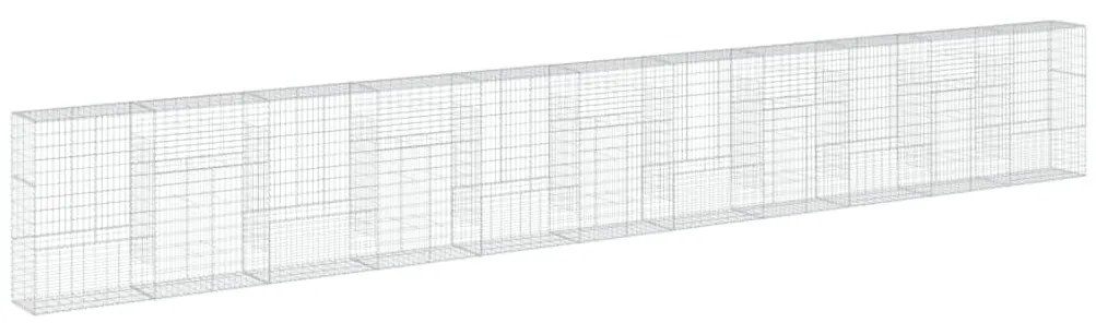 horganyzott vas gabion kosár fedéllel 1100 x 50 x 150 cm
