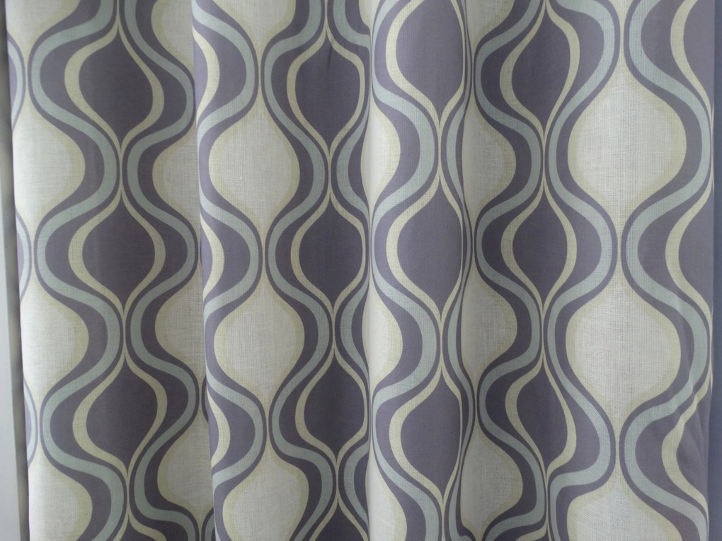 Mg Tk függöny Len 153/5 Pávaszem festett lengyel 0,5m