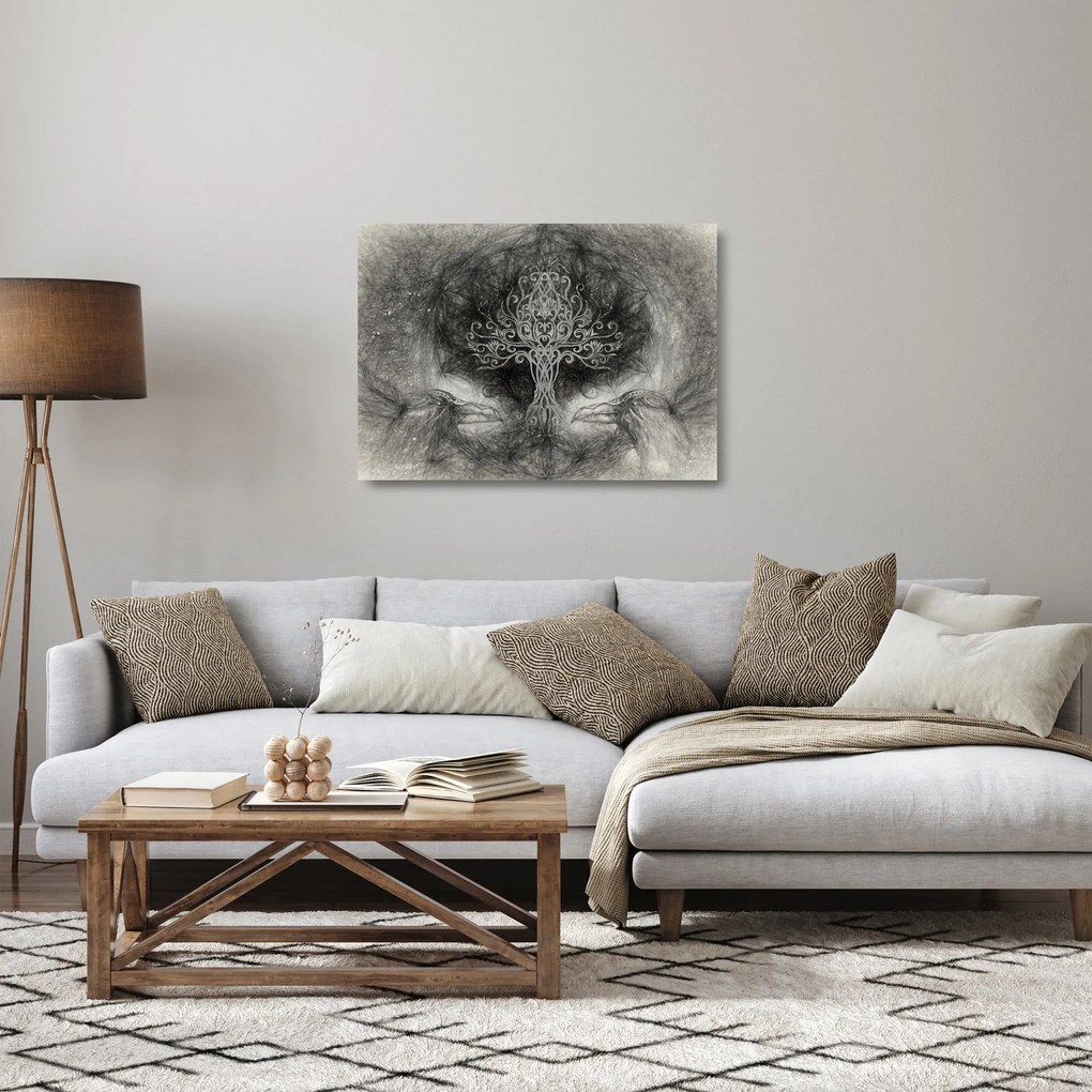 Kép - Az élet fája (üvegen) (70x50 cm)