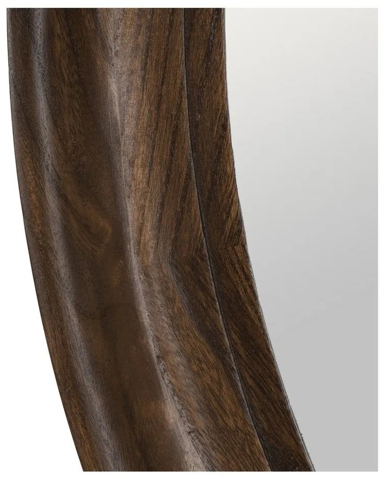 Fali tükör tömörfa kerettel ø 110,5 cm Paula – Ixia