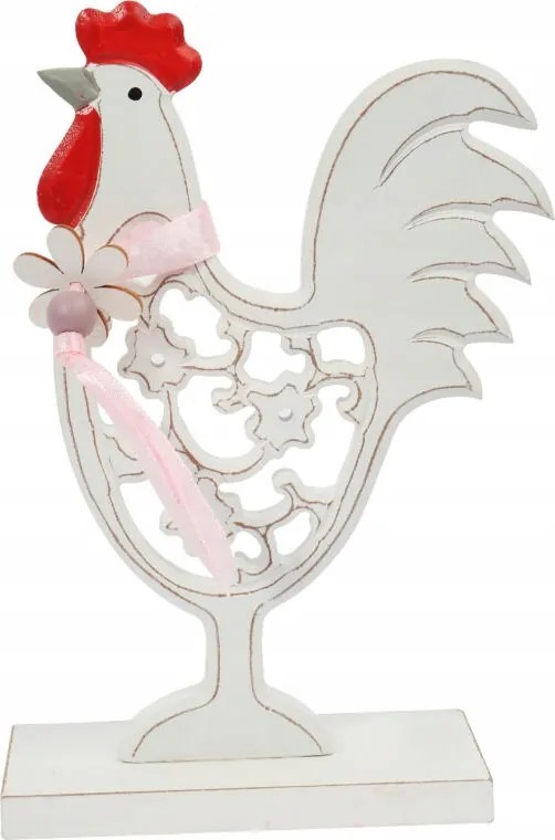 Nagy Húsvéti Kakas Fa Asztal Dekoráció 17 cm Húsvéti Dekoráció