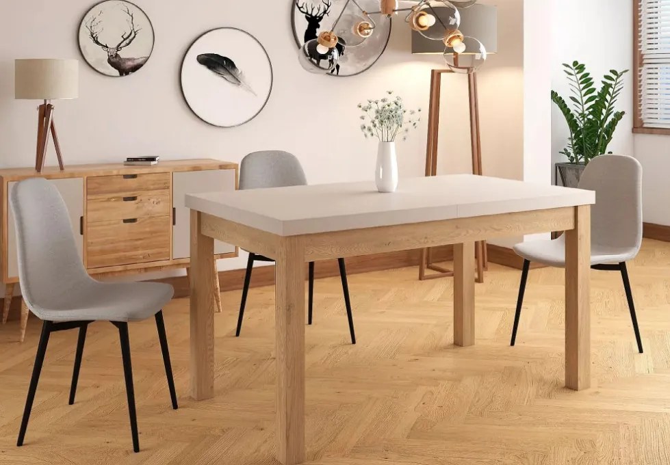Presto bővíthető étkezőasztal kasmír/cremona tölgy 140-218cm