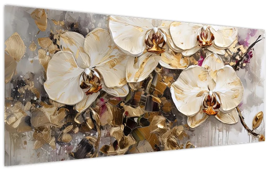 Kép - Orchideák (120x50 cm)