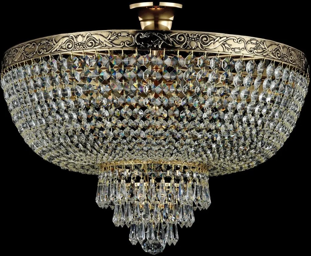 MAYTONI DIA890-CL-06-G PALACE Kristály Mennyezeti Lámpa Antik Arany E27 IP20
