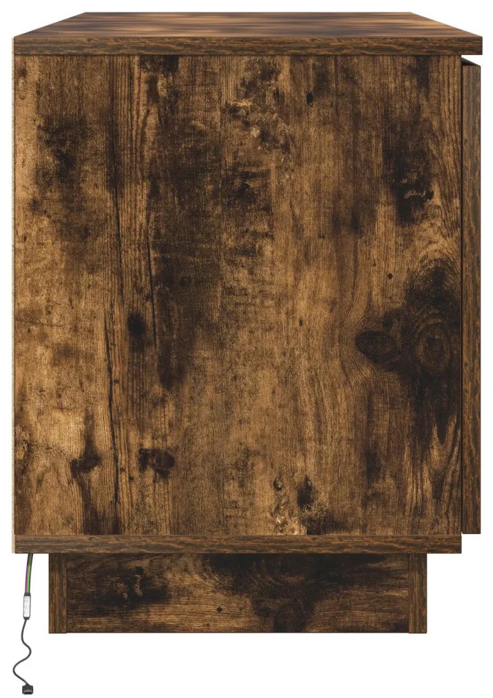 TV Szekrény Füstölt Tölgy 100x38x49 cm Mérnöki Fa