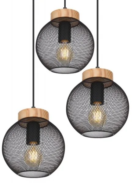 Globo 15663-3H - Csillár zsinóron PABLO 3xE27/60W/230V