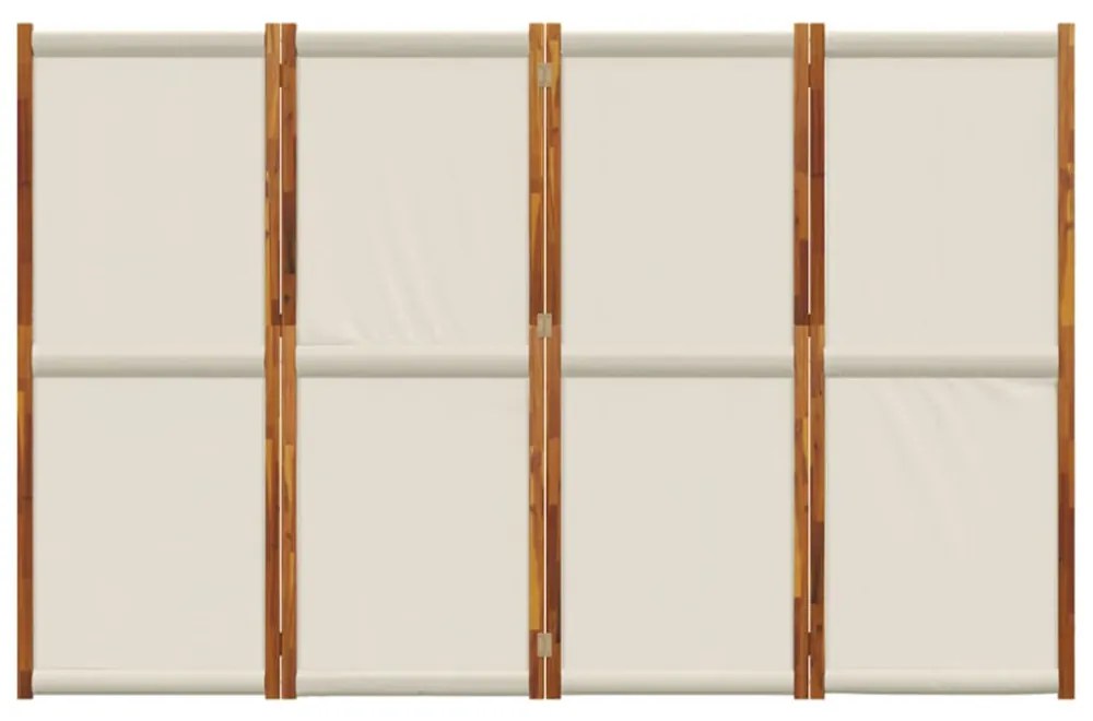 világosszürke 4 paneles térelválasztó 280 x 180 cm