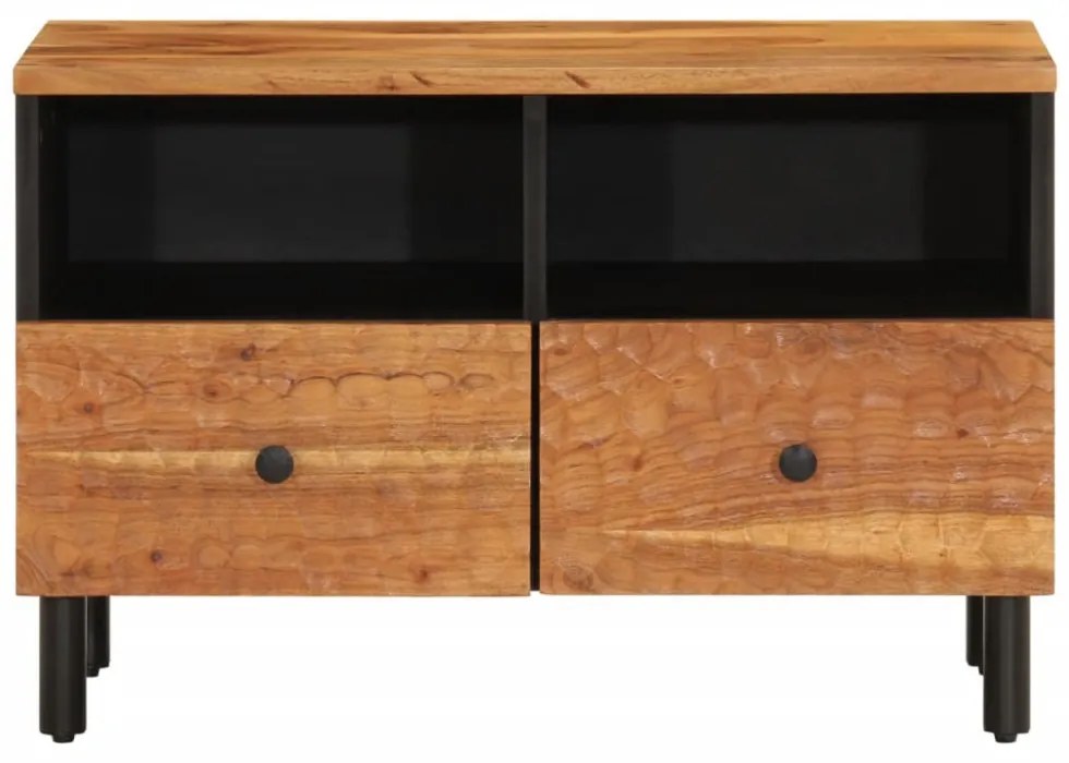 tömör akácfa TV-szekrény 70 x 33 x 46 cm