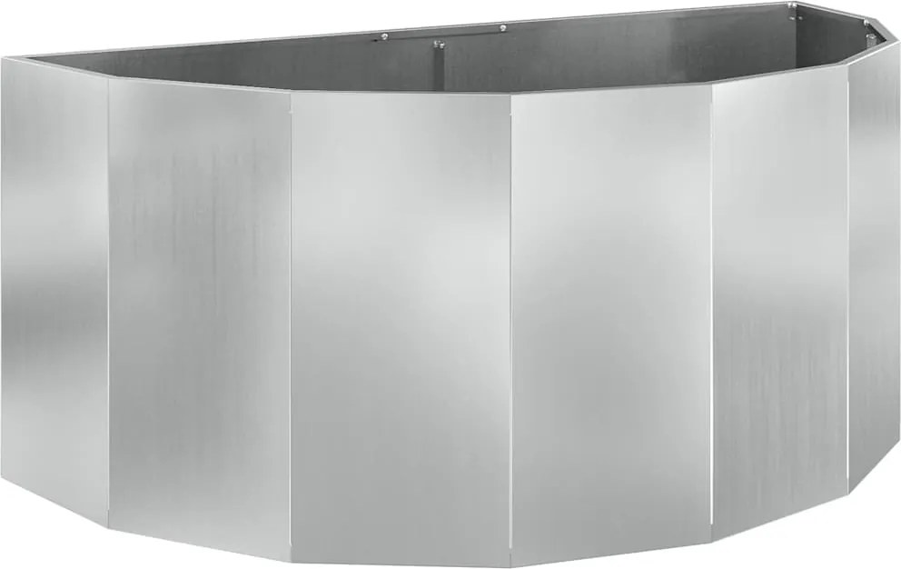 vidaXL Növénytartó Ezüst 120 x 60 x 50 cm Horganyzott acél
