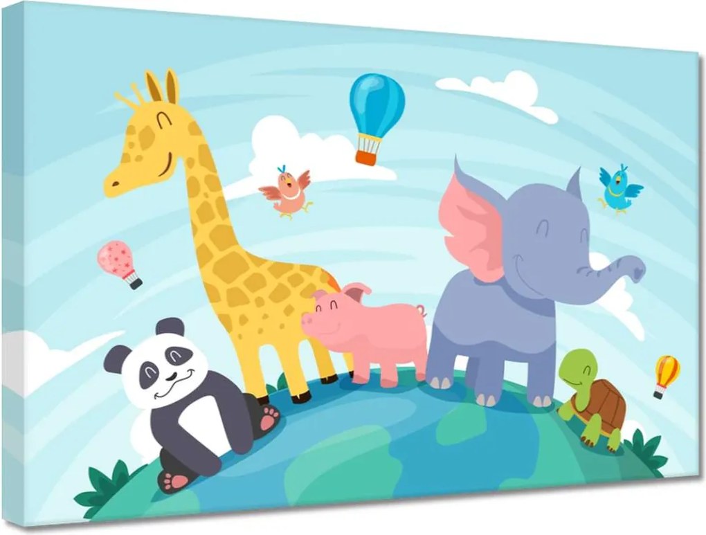 Vászonkép 30x20 Állatok a gyerekszobába