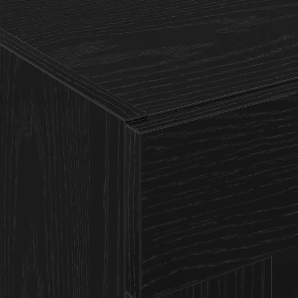 vidaXL Fali Szekrények 2 pcs Fekete tölgy 69,5 x 34 x 90 cm Faanyag