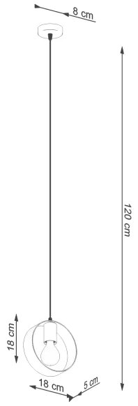 Sollux SL.1137 - Csillár zsinóron TITRAN 1xE27/60W/230V fehér