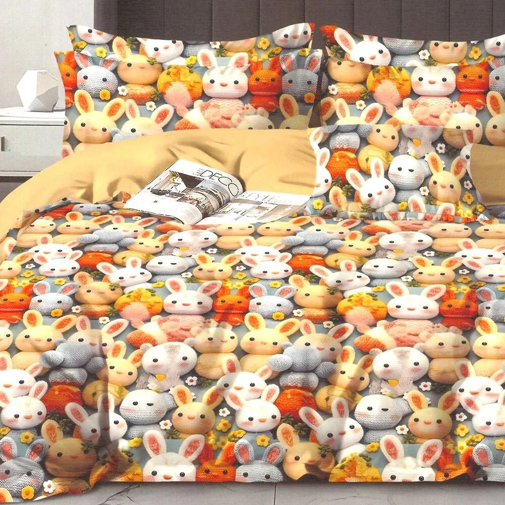 Gyerek ágyneműhuzat NINO BUNNY 100x140 cm