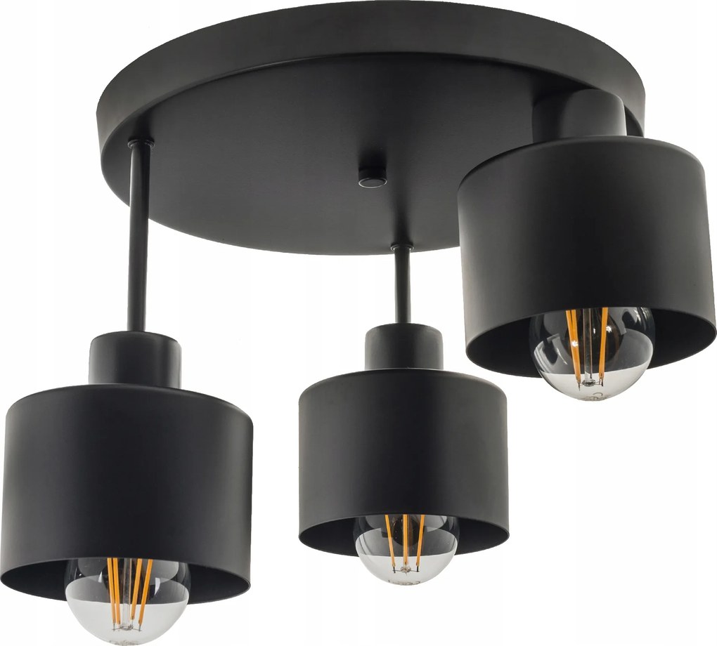 Függőlámpa Csillár Plafon Led mennyezeti fém Gabriel Loft 3x E27