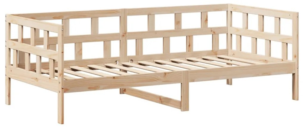 tömör fenyőfa kanapéágy tetővel 80 x 200 cm