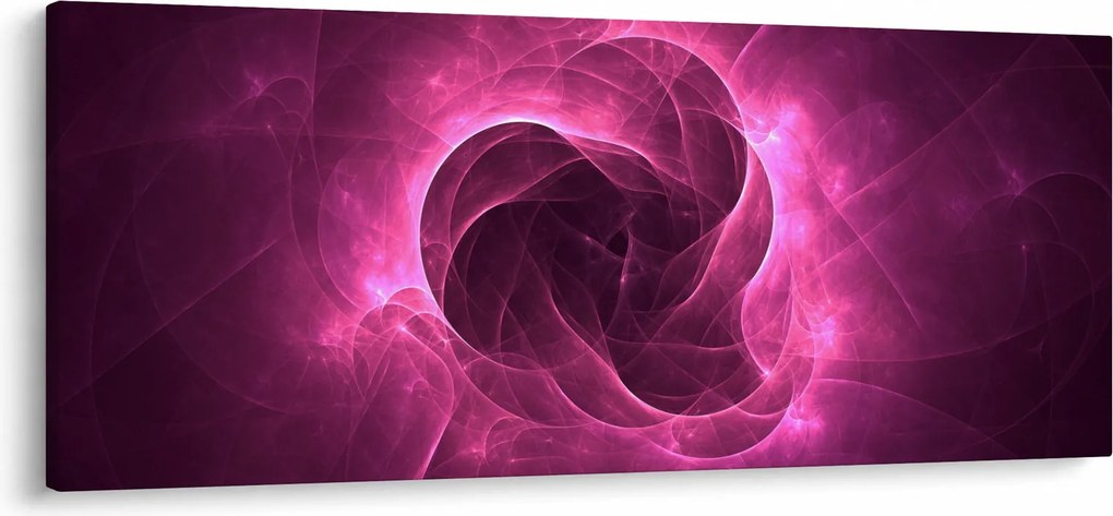 Modern rózsaszín absztrakció képe (120x50 cm)