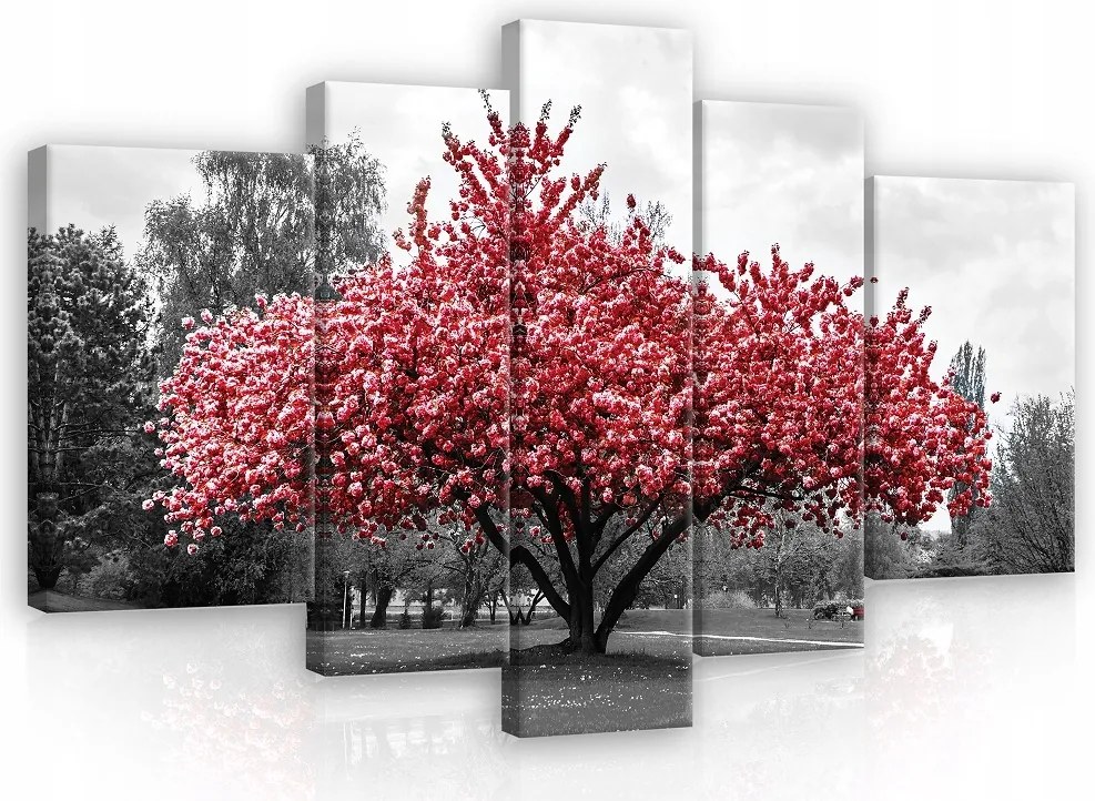 Vászonkép Falra Fa Természet Kilátás A Hálószobába 5 Részes 170x100