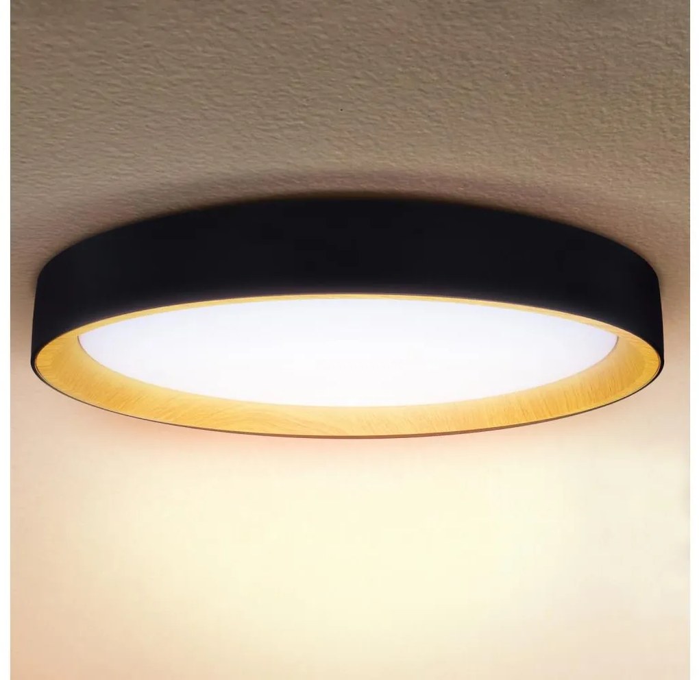 Brilagi - LED dimmelhető mennyezeti lámpatest LARIOS LED/72W/230V fekete Ø 59 cm + távirányító
