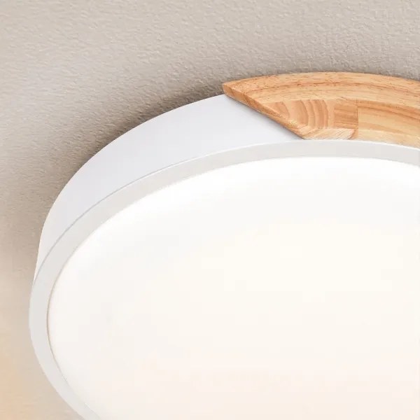 Brilagi - LED dimmelhető lámpa PILANA LED/48W/230V tölgy/fehér átm. 40 cm + távirányító