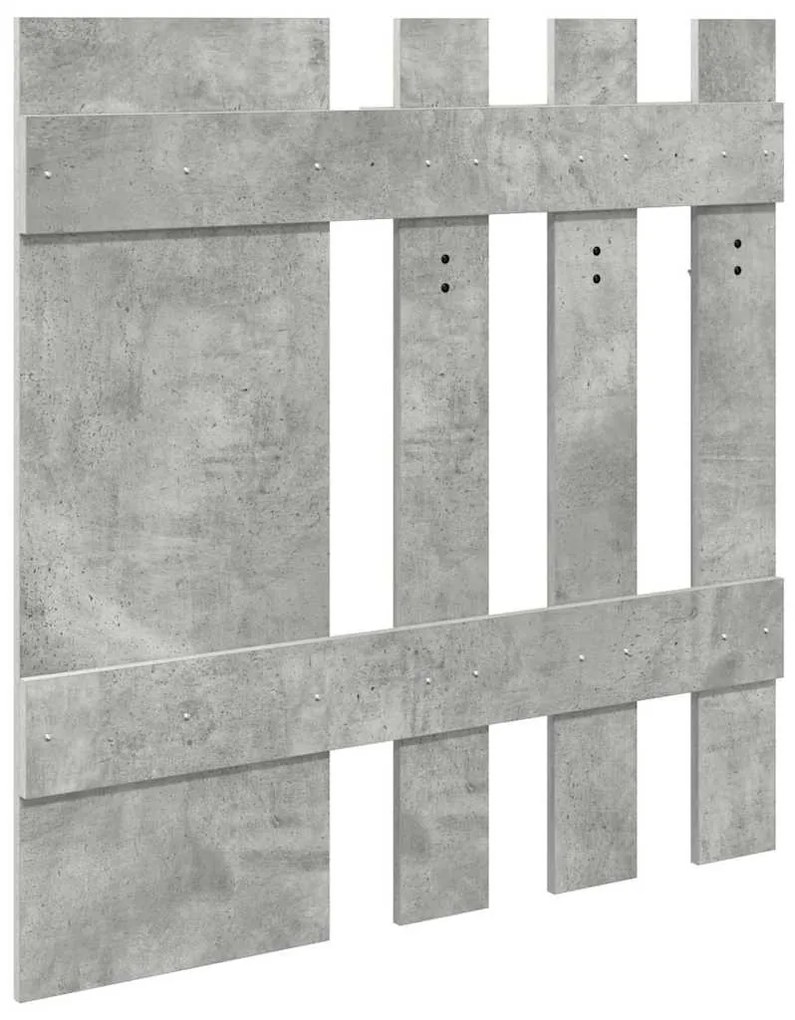 Fali Kabáthorog tükörrel Beton szürke 100 x 10 x 100 cm Faanyag