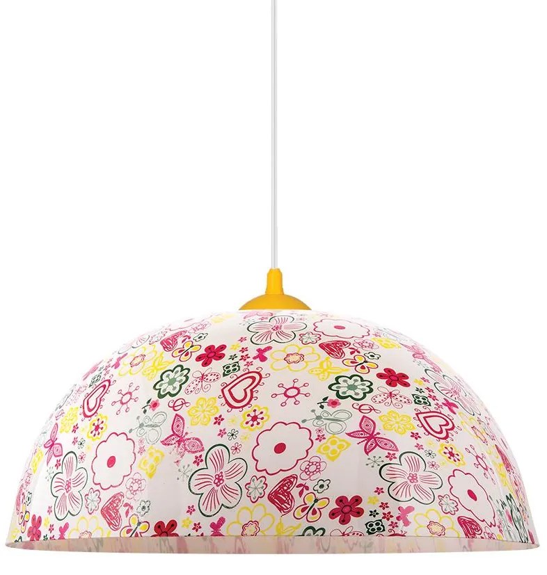 Prezent 74201 - Gyerek csillár zsinóron FLOWERS 1xE27/60W/230V