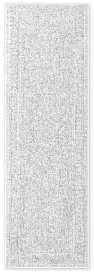 Szürke-elefántcsont színű kültéri-beltéri futószőnyeg 80x250 cm Duet Kona – NORTHRUGS