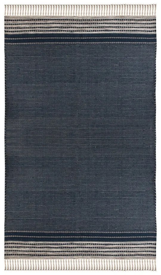 Civil sötétkék kétoldalas kültéri szőnyeg újrahasznosított műanyagból, 120 x 180 cm - Green Decore