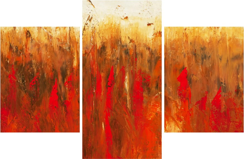 Kép - Festett absztrakció (90x60 cm)