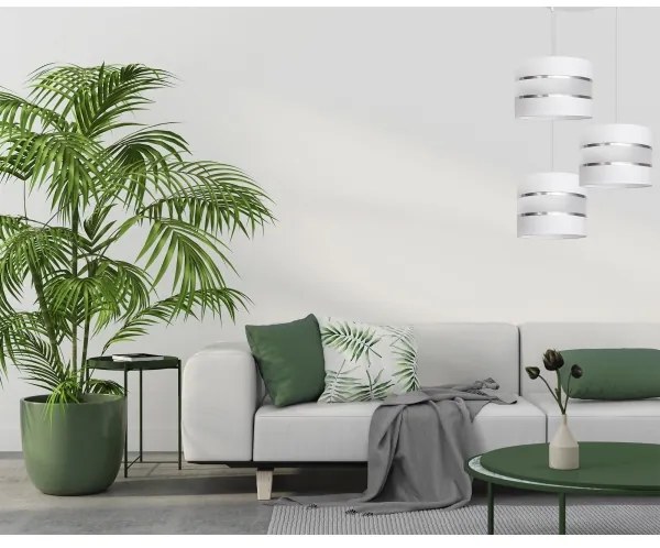 Csillár zsinóron HELEN 3xE27/15W/230V fehér