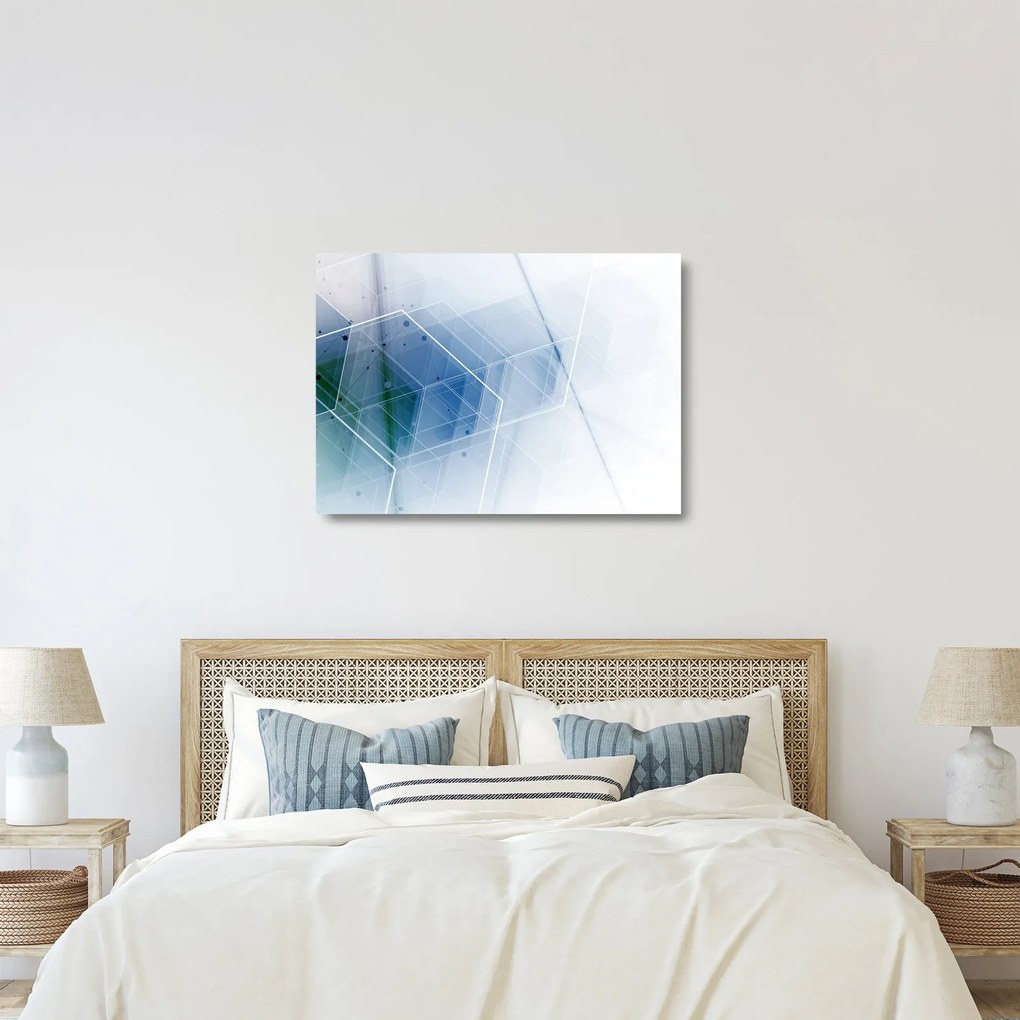 Kép - Geometriai formák (üvegen) (70x50 cm)