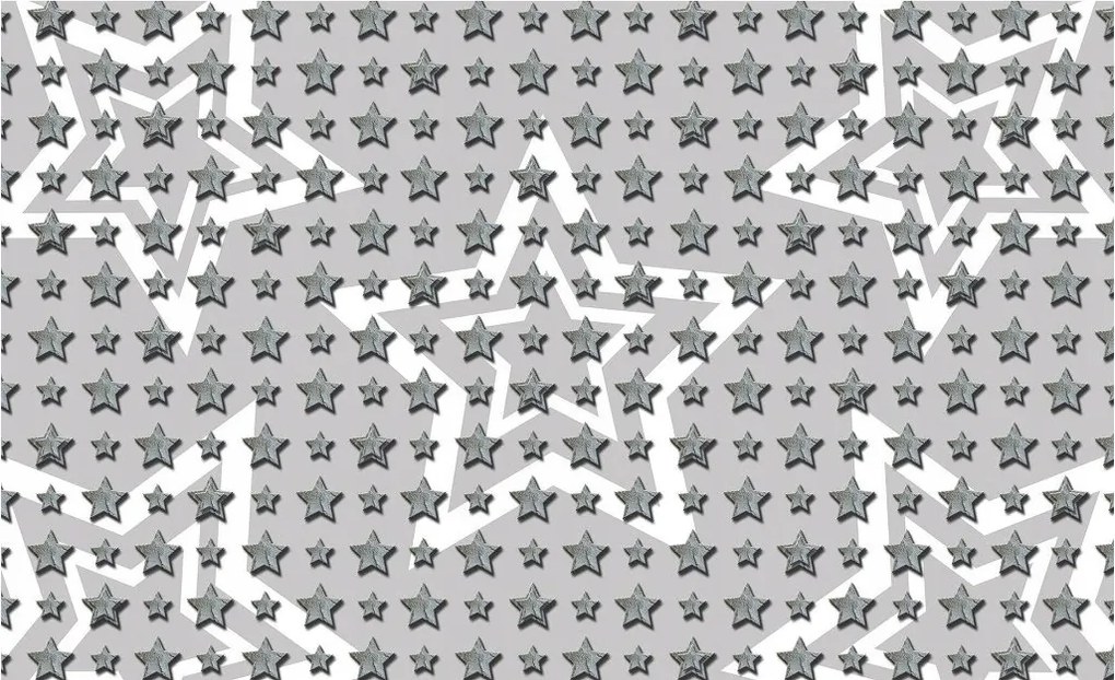 Fotótapéta Geometriai absztrakt szürke-fehér metál 200x140 +ragasztó