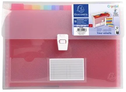 Harmonikamappa, A4, PP, 13 rekeszes, EXACOMPTA (EX55298E)