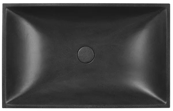 Sapho - Pulton álló mosdó 58x36 cm beton/fekete