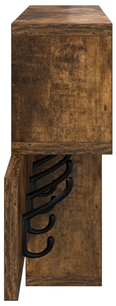 Fali Kabáthorog Füstölt tölgy 100 x 12 x 43.5 cm Faanyag