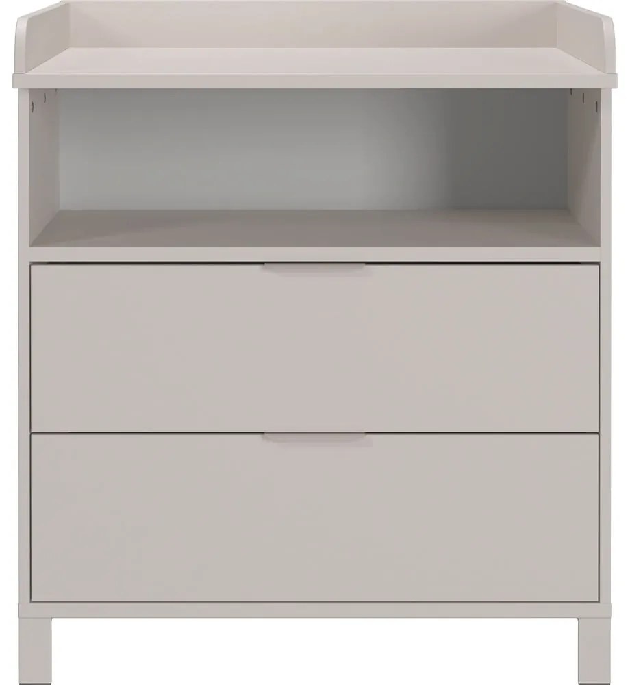 Krémszínű gyerek komód pelenkázó feltéttel 89x102x77 cm Alkmaar – Germania