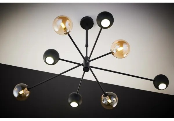 Jupiter 1994 - Csillár rúdon MOKA 4xGU10/10W/230V + 4xG9/10W/230V fekete/bézs