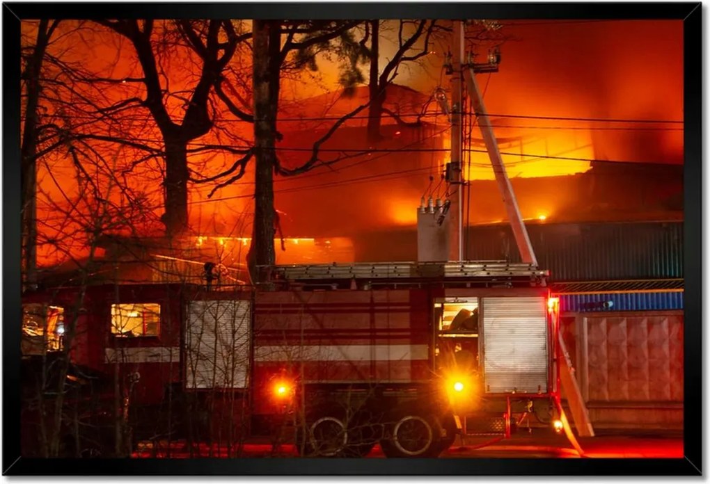 Poszterek keretben 60x40 Tűzoltók