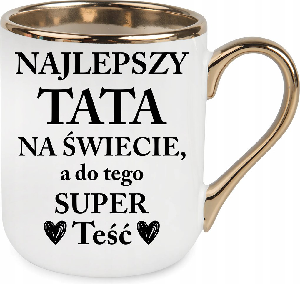 Bögre Elegáns Arany Legjobb Apa Ajándék Születésnap Karácsony Csomagolás