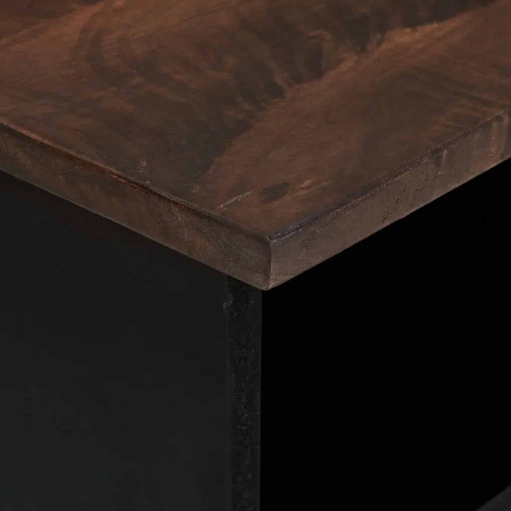 TV Szekrény - 100 x 33.5 x 46 cm, tömör mangófából készült.