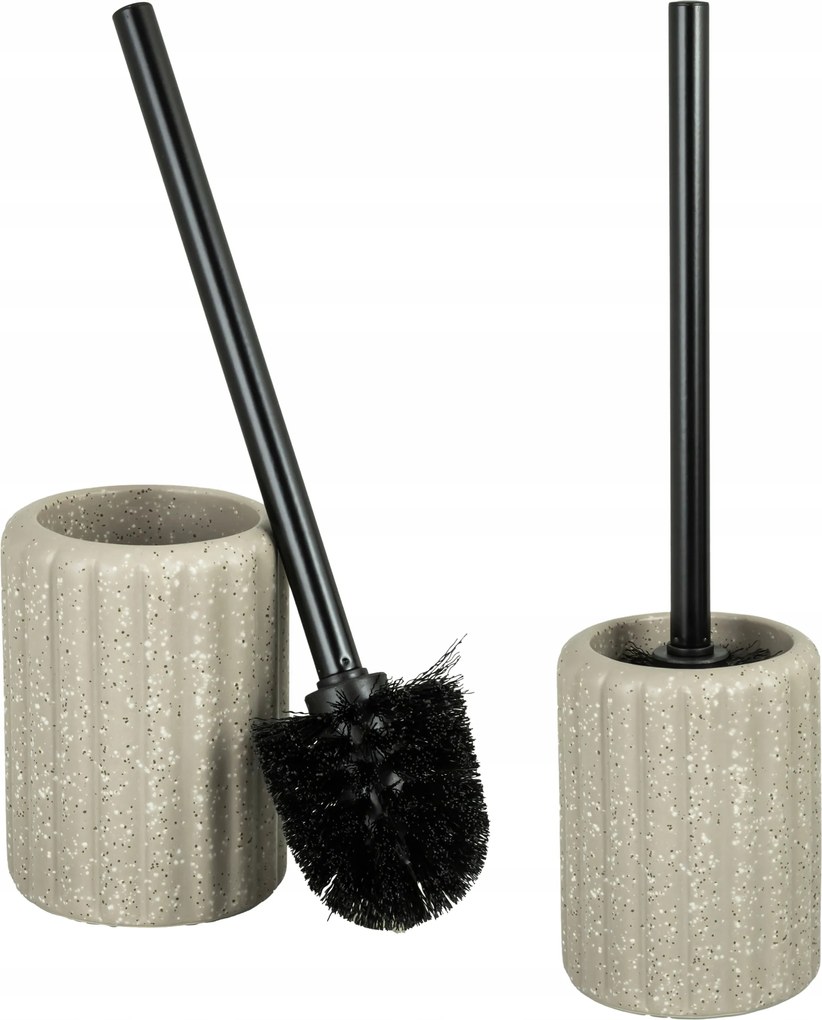 Wc kefe tárolóval Kerámia barna fekete Peru