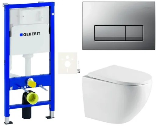 Geberit fali WC szett előtétfalas szereléshez + SAT WC SIKOGESTOR67D50