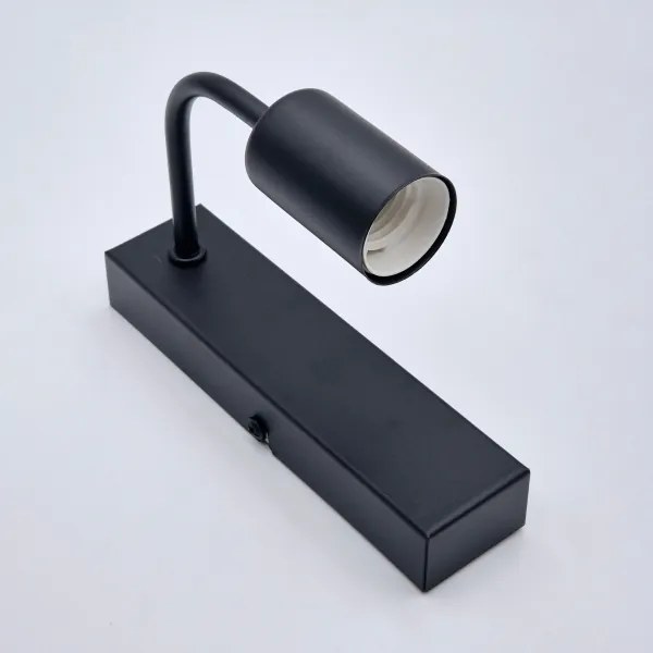 Fali lámpa ASTRID 1xE27/60W/230V matt fekete